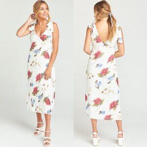 NWT Show Me Your Mumu Silky Arlene Midi Dress Floral Size Small‎ Bohemian Boho S